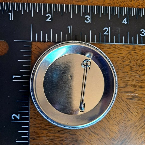 Infinities are bigger Button Blue pink White 2.25" - Picture 3 of 3